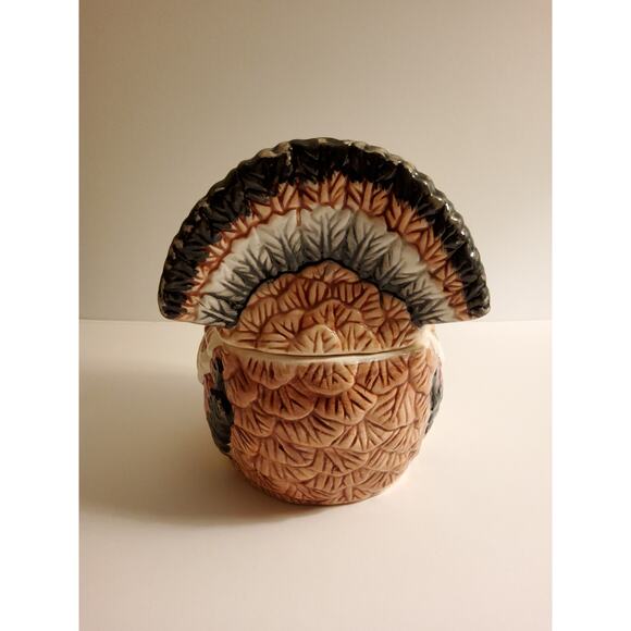 Ceramic Turkey Gravy Tureen Gravy Boat with Ladel Opening - Picture 3 of 5